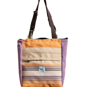 Bolso mochila rayado